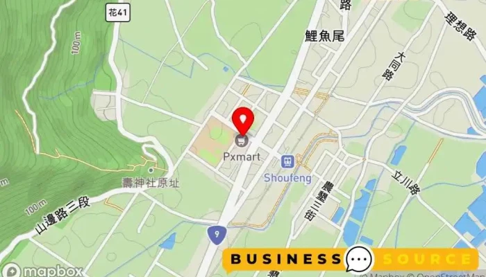 地图 全聯福利中心Pxmart 花蓮壽豐 超市 在 Hualien County, Shoufeng Township