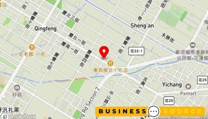 地图 全聯福利中心Pxmart 吉安慶豐店 折扣超市 在 Hualien County, Ji’an Township