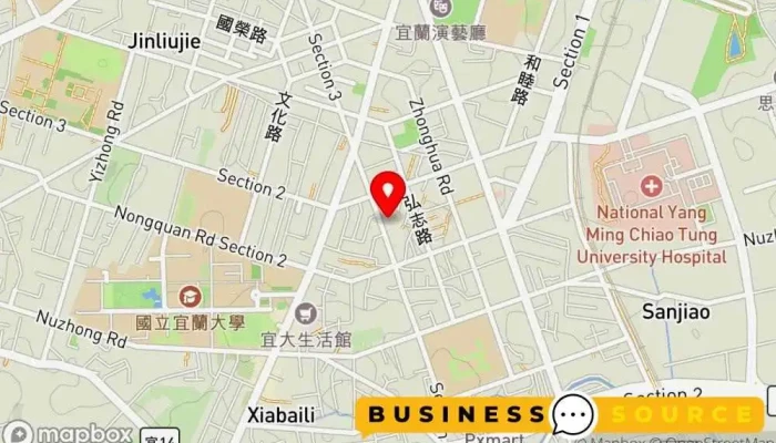 地图 全聯福利中心Pxmart 宜蘭健康 超市, 折扣超市 在 Yilan County, Yilan City