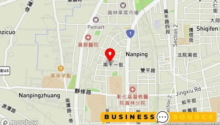 地图 全聯福利中心Pxmart 員林靜修店 折扣超市 在 Changhua County, Yuanlin City