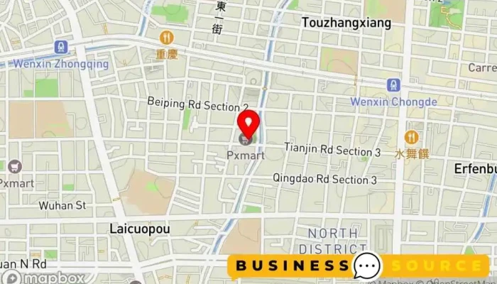 地图 全聯福利中心 Pxmart（天津店） 超市, 折扣超市 在 Taichung City, North District