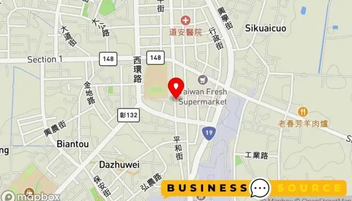 Quan Xing Fu Shi Dian 地圖 - Changhua County, Xihu Township