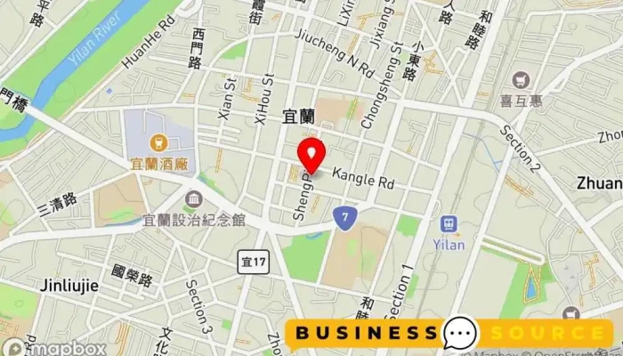 Shu Lin Cheng Yi Liu Xing Guang Chang 地圖 - Yilan County, Yilan City