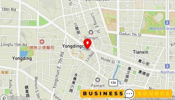 Si Meng Le Wu Quan Xi Lu Dian 地圖 - Taichung City, Nantun District