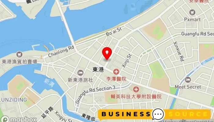 Si Wei Er Dong Gang Zhuan Men Dian 地圖 - Pingtung County, Donggang Township