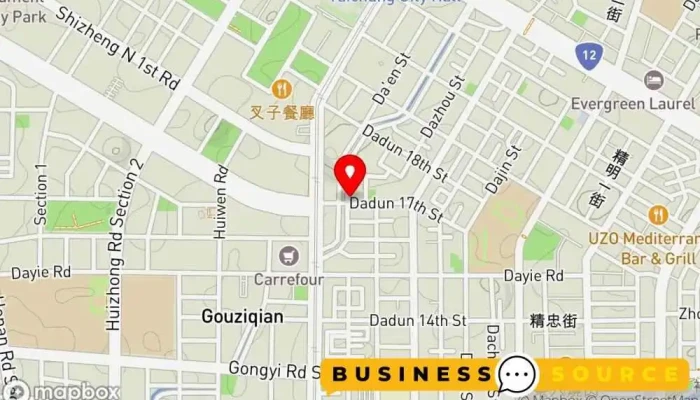 地图 台湾枫康超市 大墩店 超市 在 Taichung City, Xitun District