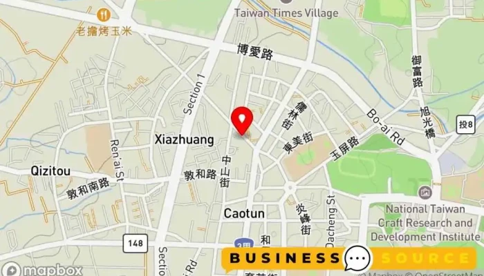 Tai Wan Wai Xiao Cheng Yi 地圖 - Nantou County, Caotun Township