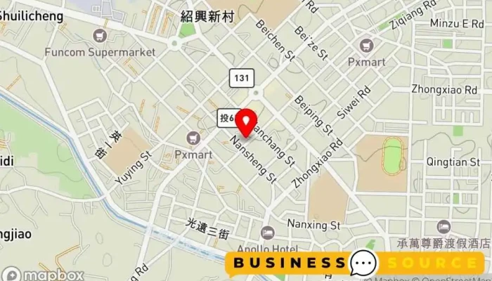 Tai Wan Xiu Xian Fu Shi 地圖 - Nantou County, Puli Township