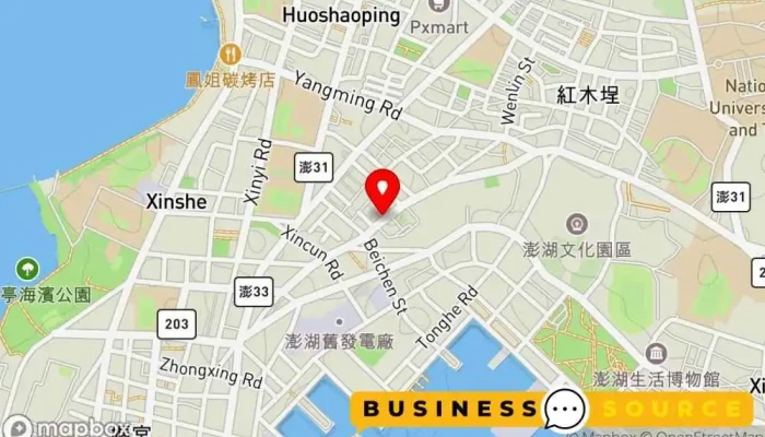 Ti Ya Fu Shi 地圖 - Penghu County, Magong City
