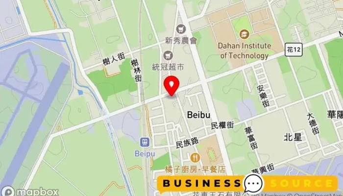 地图 统冠超市北埔店 大型超市 在 Hualien County, Xincheng Township
