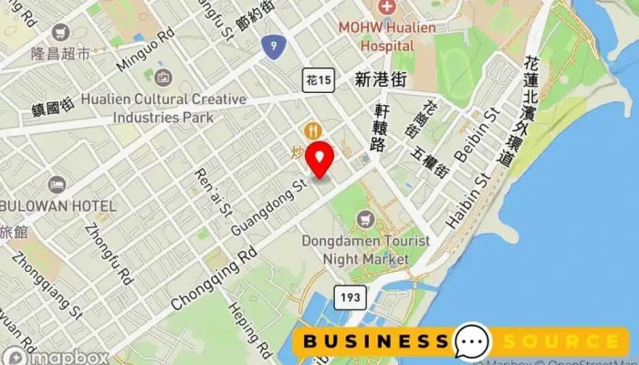 地图 统冠联合生鲜超级市场 大型超市 在 Hualien County, Hualien City