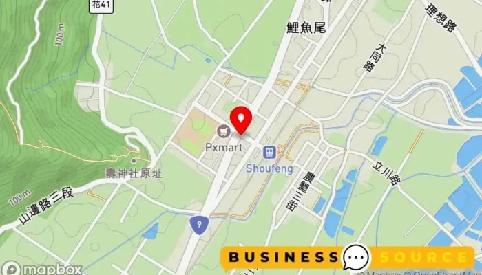 地图 统进联合超市股份有限公司 杂货店 在 Hualien County, Shoufeng Township