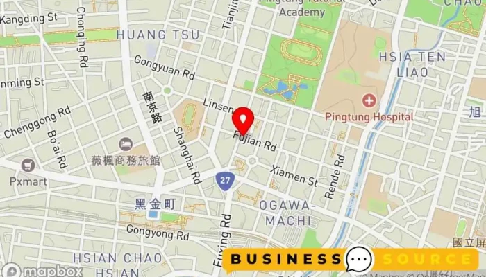 Wan Bei Bi Tong Pu 地圖 - Pingtung County, Pingtung City