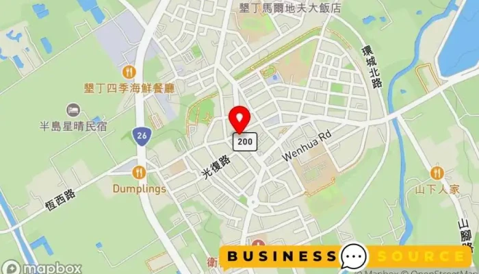 Wan Xia Xiao Pu 地圖 - Pingtung County, Hengchun Township