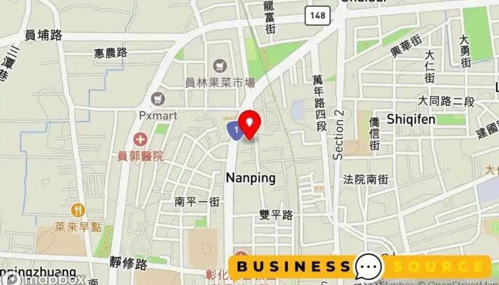 地图 旺客隆五金大卖场 家居用品商店 在 Changhua County, Yuanlin City