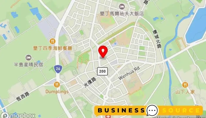 Wen Wen Xian Nu Fu Shi 地圖 - Pingtung County, Hengchun Township