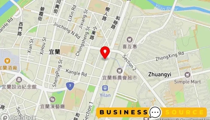 地图 喜互惠生鮮超市恙安店 折扣超市 在 Yilan County, Yilan City