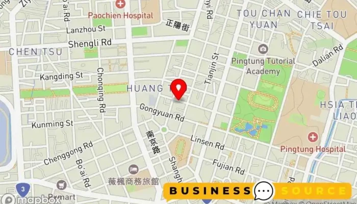 Xing Fu Shou Zhuang Hun Sha Pai She Xin Mi Zao Xing Gong Zuo Shi 地圖 - Pingtung County, Pingtung City