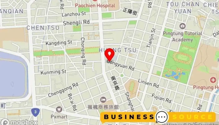 Yan Jiu Tong Zhao 地圖 - Pingtung County, Pingtung City