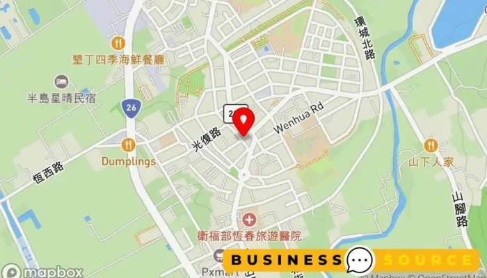 Yi Fang Hai Tai Jiang Dian Dian 地圖 - Pingtung County, Hengchun Township