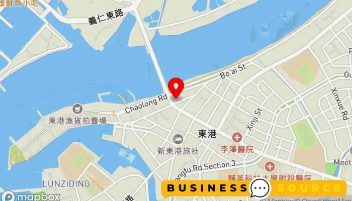 Yi Lei Fu Shi Dong Gang Zhong Shan Dian 地圖 - Pingtung County, Donggang Township