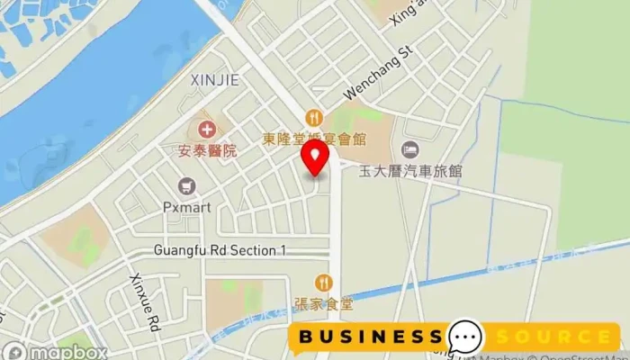 Yi Su Xin Chao Fu Shi Cai Liao Zhuan Men Dian 地圖 - Pingtung County, Donggang Township