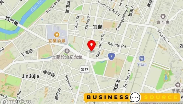 Yi Zhi Lian Fu Shi 地圖 - Yilan County, Yilan City
