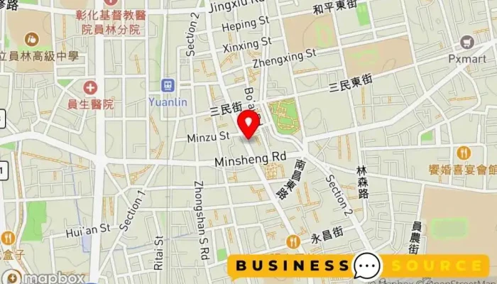 Yu Shan Yin Lou 地圖 - Changhua County, Yuanlin City