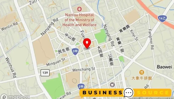 Yu Xing Bai Huo 地圖 - Nantou County, Nantou City