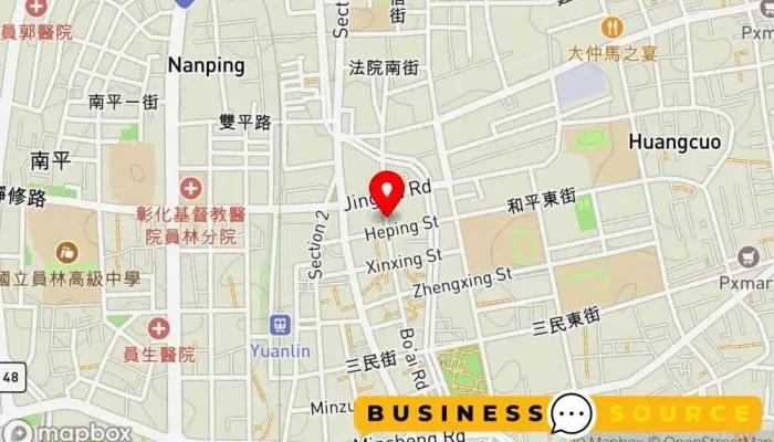 Yuan Feng Long Bai Li Xue Sheng Fu Zhuan Mai Dian Zi Sheng Tang Zhuan Mai Dian Hua Ge Er Zhuan Mai Dian 地圖 - Changhua County, Yuanlin City