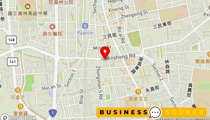 Yuan Lin LoveNiu Zi 地圖 - Changhua County, Yuanlin City
