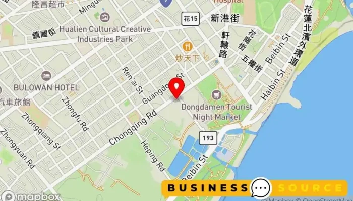 Zhong Qing Shi Chang 地圖 - Hualien County, Hualien City