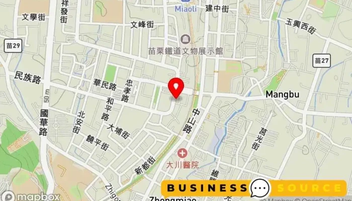 Zhu Nan Ji Tui Wang Bian Dang Dian 地圖 - Miaoli County, Miaoli City