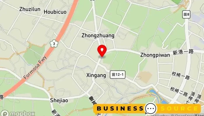 Zi You Lian Meng Sheng Xian Chao Shi Hou Long Dian 地圖 - Miaoli County, Houlong Township