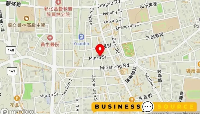 Zong Jun Fu Shi Dian 地圖 - Changhua County, Yuanlin City