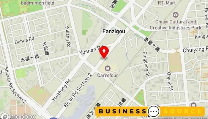 地图 Chia-Le-Fu Night Market 夜市, 旅游胜地 在 Chiayi City, West District