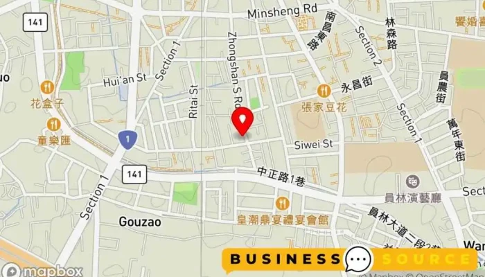 Cin FyXin Fei Han Guo Dai Gou 地圖 - Changhua County, Yuanlin City