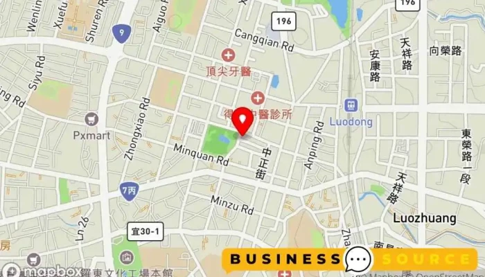 DepaerYi Lan Luo Dong Men Shi 地圖 - Yilan County, Luodong Township