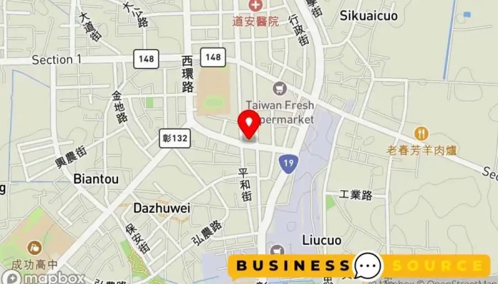 HermosaHe Meng Sha Fu Shi Qi Jian Dian 地圖 - Changhua County, Xihu Township