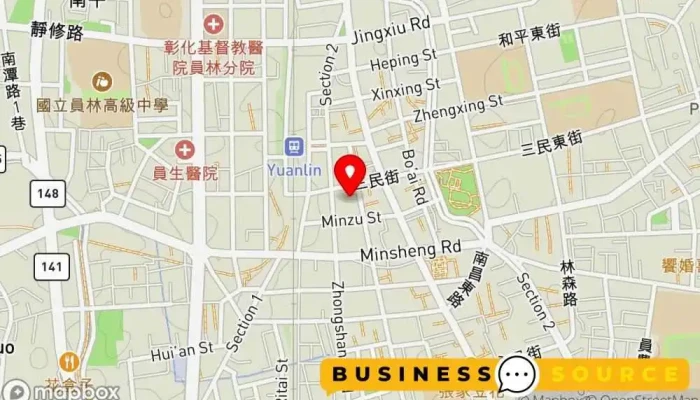 Hi -  MartAi Ma Te Nan Nu Liu Xing Fu Shi  Yuan Lin Dian 地圖 - Changhua County, Yuanlin City