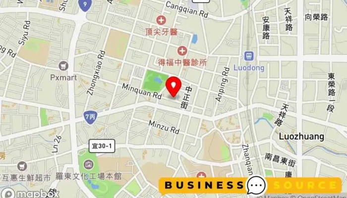 Honor Luo Dong Men Shi 地圖 - Yilan County, Luodong Township
