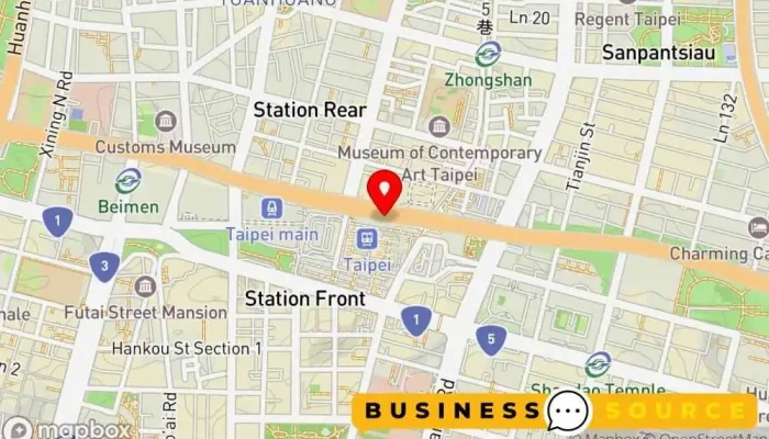 Index Nan Yang Bai Huo 地圖 - Taipei City, Zhongzheng District