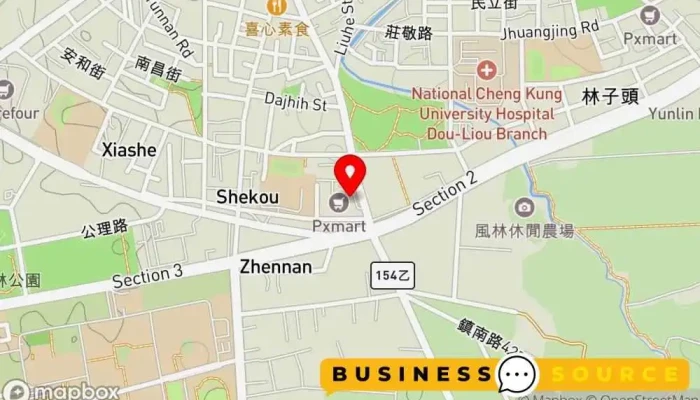 Pxmart Douliu Zhennan 地圖 - Yunlin County, Douliu City