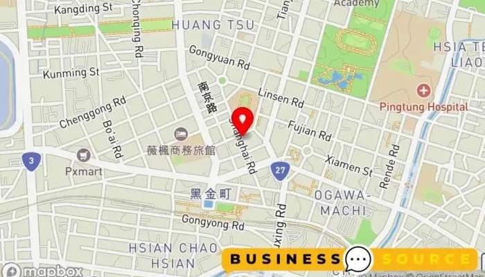 Restrict Rui Si Te Xuan Huo Dian Fu Shi Qiu Xie Dai Gou Ping Dong Men Shi 地圖 - Pingtung County, Pingtung City
