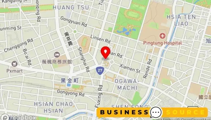 Super Star Da Ming Xing  Xiao Gu Fu Shi Ping Dong Dian 地圖 - Pingtung County, Pingtung City