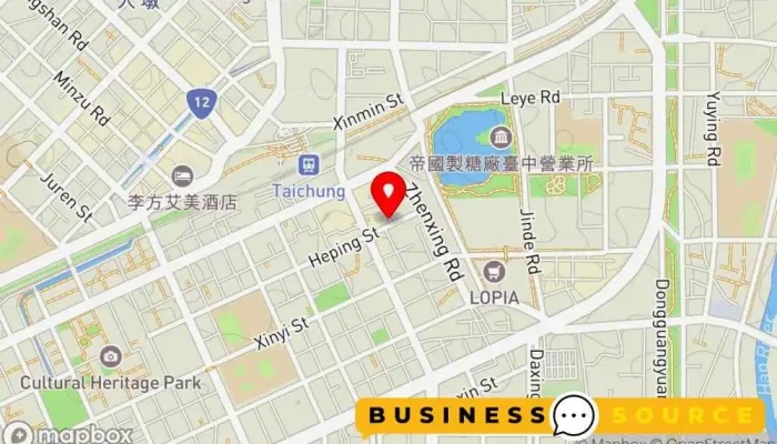 Thurs Tai Zhong Dian 地圖 - Taichung City, East District