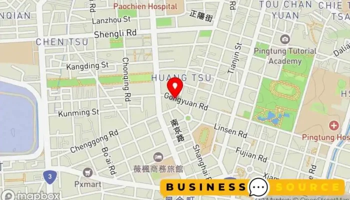 White122Bai Se Shi Shang Fu Shi 地圖 - Pingtung County, Pingtung City